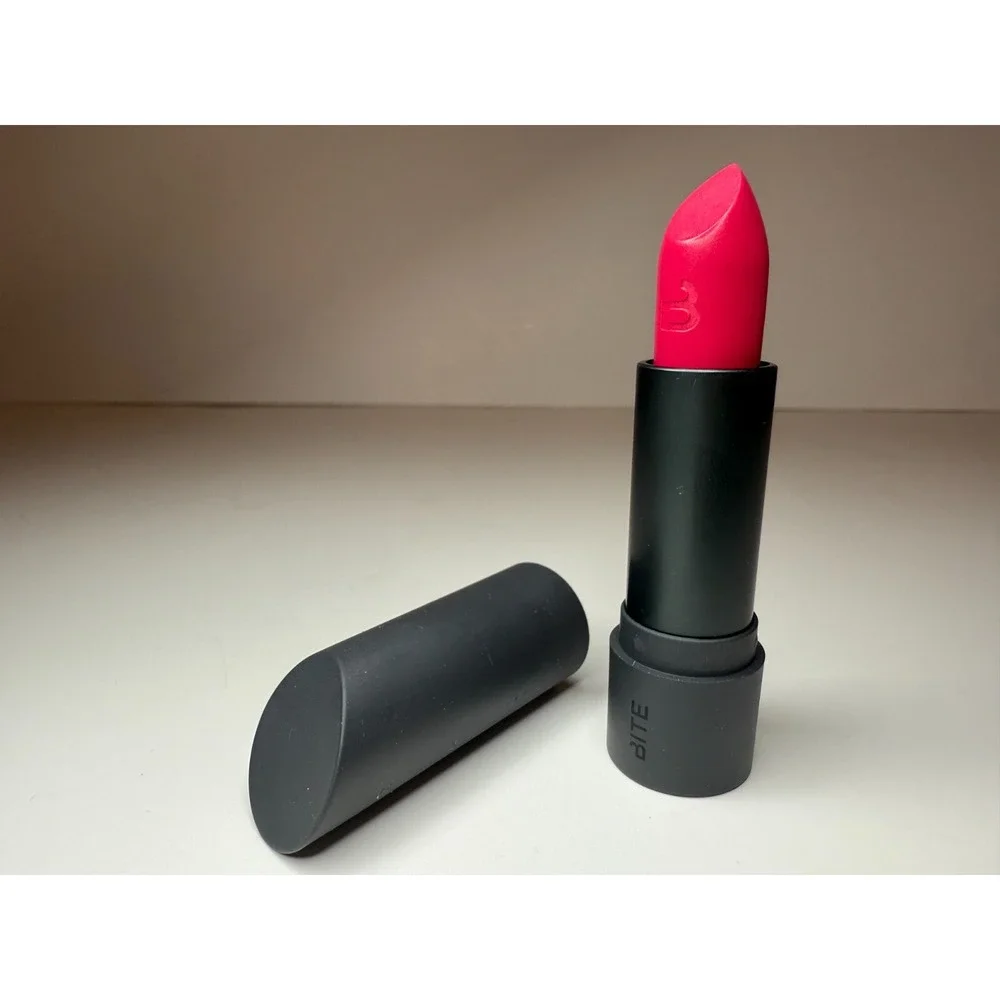 BITE BEAUTY Luminous Creme Lipstick Bellini Fuchsia Pink Cream Full Size